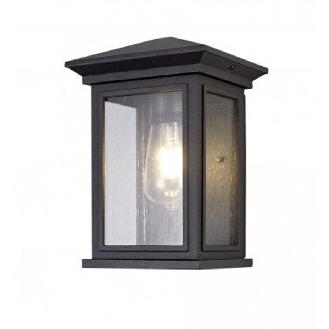 CURA traditional flush fitting outdoor wall lantern - anthracite