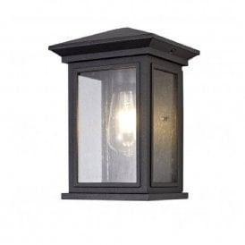 CURA traditional flush fitting outdoor wall lantern - anthracite