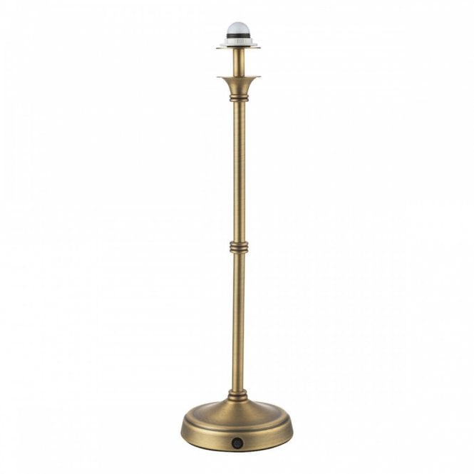 Dahl Rechargeable LED Table Lamp in Matt Antique Brass (Base Only)