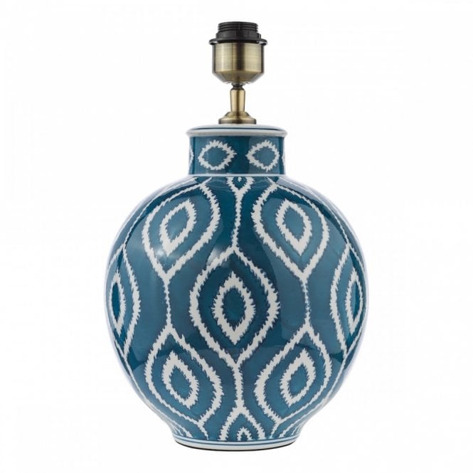 Dakari Blue and Antique Brass Table Lamp (Base Only)