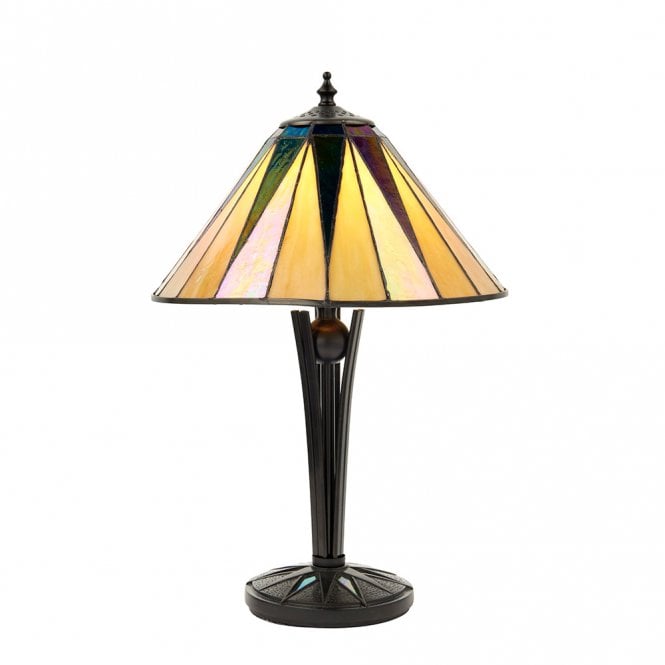 DARK STAR Tiffany Art Deco table lamp - small