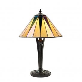 DARK STAR Tiffany Art Deco table lamp - small
