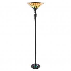 DARK STAR Tiffany Art Deco uplighter floor lamp