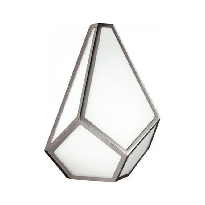 DIAMOND Art Deco nickel and opal wall light
