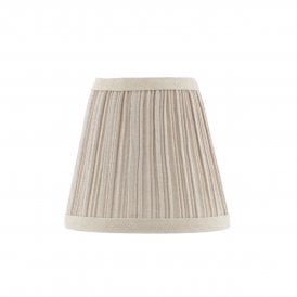 Natural linen tapered drum lamp shade