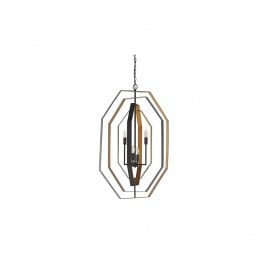 DIVERGENT Extra Large 4 Light Geometric Frame Ceiling Pendant Light