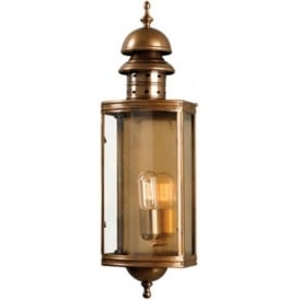 DOWNING STREET traditional antique brass exterior wall lantern