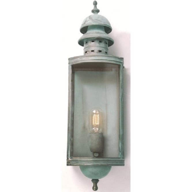DOWNING STREET traditional verdigris garden wall lantern