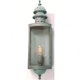 DOWNING STREET traditional verdigris garden wall lantern