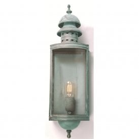 DOWNING STREET traditional verdigris garden wall lantern