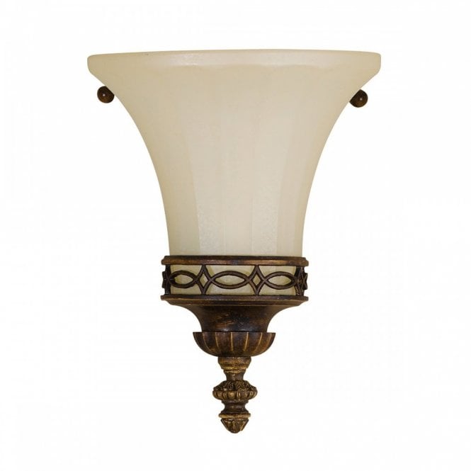 DRAWING ROOM Edwardian flush fit wall light with walnut detailing