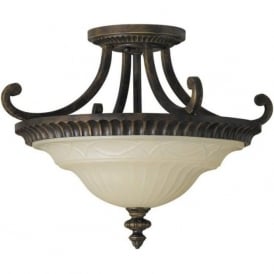 DRAWING ROOM Edwardian semi-flush uplighter ceiling light