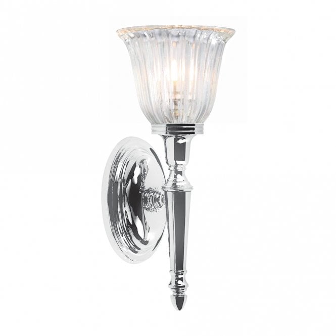DRYDEN traditional chrome bathroom wall light