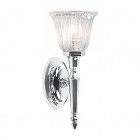DRYDEN traditional chrome bathroom wall light