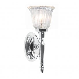 DRYDEN traditional chrome bathroom wall light