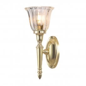 DRYDEN traditional gold bathroom wall light