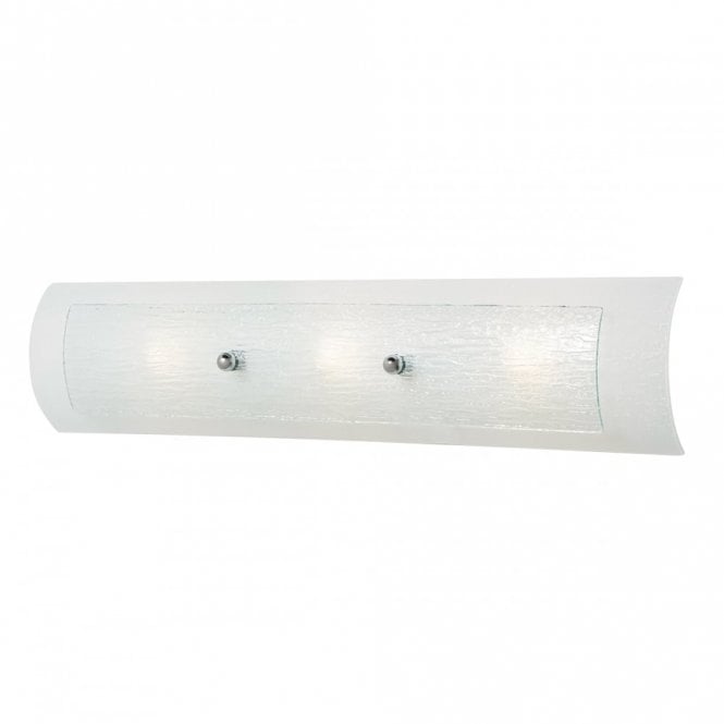 DUET LED modern bathroom wall panel light with textured glass - medium