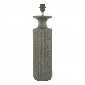 Ceramic Table Lamp in Black Volcanic