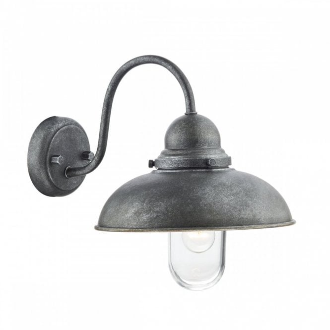 DYNAMO aged iron exterior garden wall light IP44
