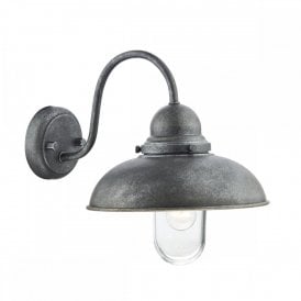 DYNAMO aged iron exterior garden wall light IP44