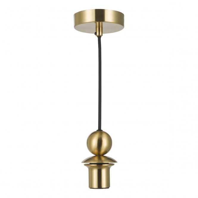E27 Suspension in Satin Brass
