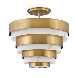 Echelon semi flush modern pendant