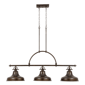 Kitchen Island Ceiling Pendant With 3 Lights - Bronze View on frontendReturn to Products