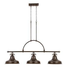 EMERY kitchen island ceiling pendant with 3 lights - bronze