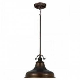 EMERY retro style bronze ceiling pendant light for sloping ceilings
