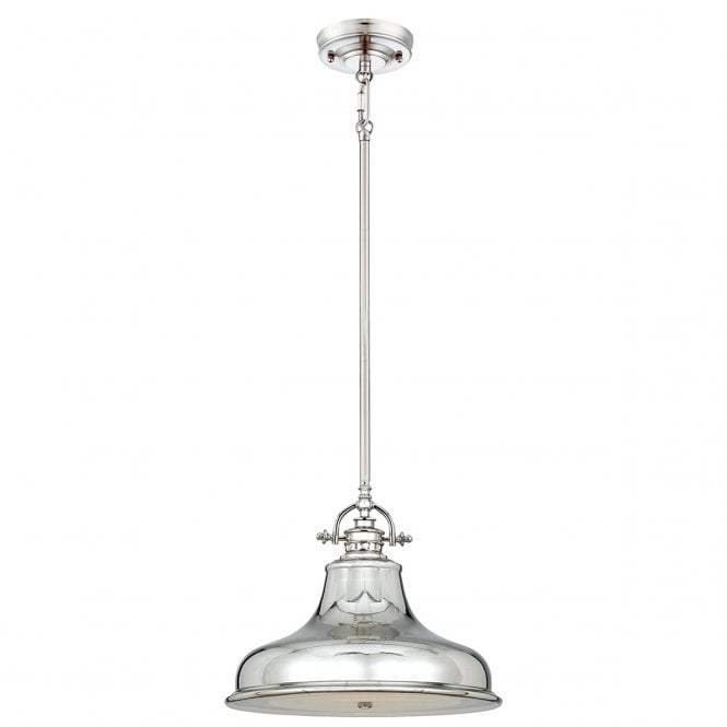 EMERY retro style silver ceiling pendant light for sloping ceilings