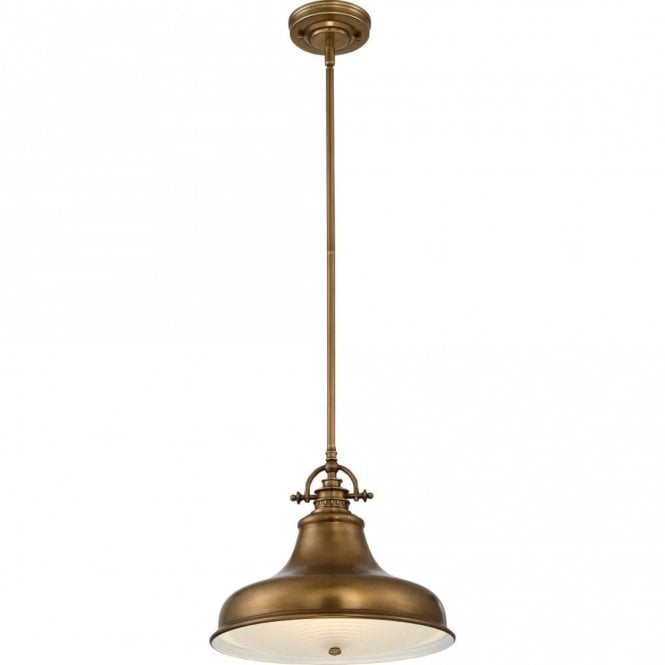 EMERY retro style weathered brass ceiling pendant light for sloping ceilings