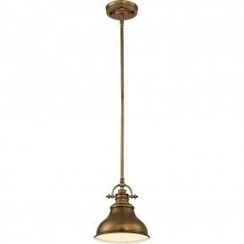 EMERY vintage style weathered brass mini ceiling pendant light