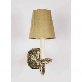 EMPIRE Edwardian wall light with gold shade