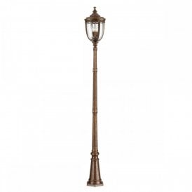 ENGLISH BRIDLE bronze outdoor garden lamp post light
