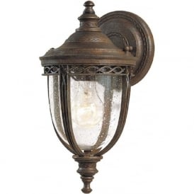 ENGLISH BRIDLE traditional bronze exterior wall light - small