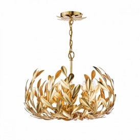 gold leaf ceiling pendant
