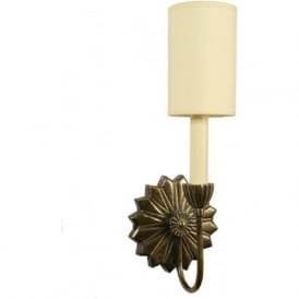 E'TOILE single traditional wall sconce with ivory shade