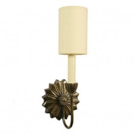 E'TOILE single traditional wall sconce with ivory shade