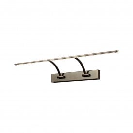 EXHIBITION LED long two arm bronze picture light