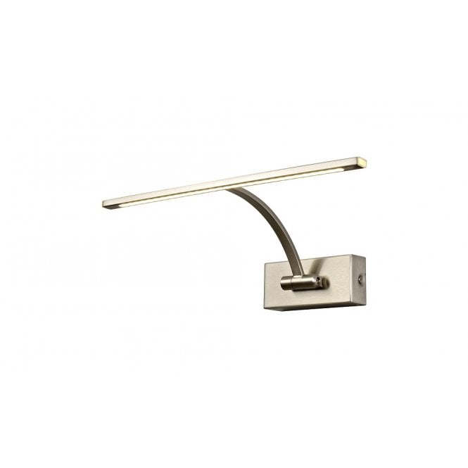 EXHIBITION LED small one arm satin nickel picture light