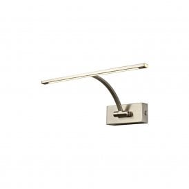 EXHIBITION LED small one arm satin nickel picture light