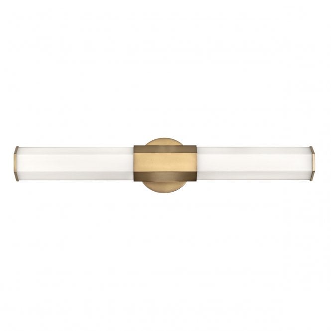 FACET Dual Brass and Etched Glass LED Wall Light