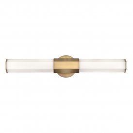 brass and glass Led wall light 