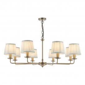 8 light ceiling pendant in matte bronze fitting only