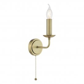 Wall light in matte bronze bracket only