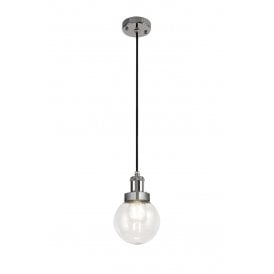 FESTIVAL satin nickel ceiling pendant for indoor or outdoor use