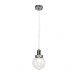 FESTIVAL satin nickel ceiling pendant for indoor or outdoor use