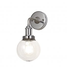 FESTIVAL satin nickel wall light for indoor or outdoor use