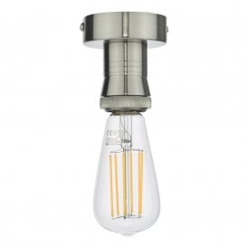 Flush Ceiling Suspension in Antique Chrome