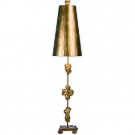 Fragment table lamp in gold